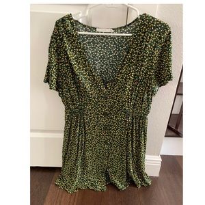 Lush Lemon Print Dress